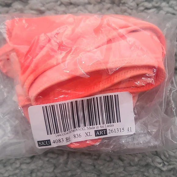 Victoria's Secret PINK Sport Gym To Swim Bottoms, Tie Dye Orange, NWT, SIZE XL - Picture 3 of 4